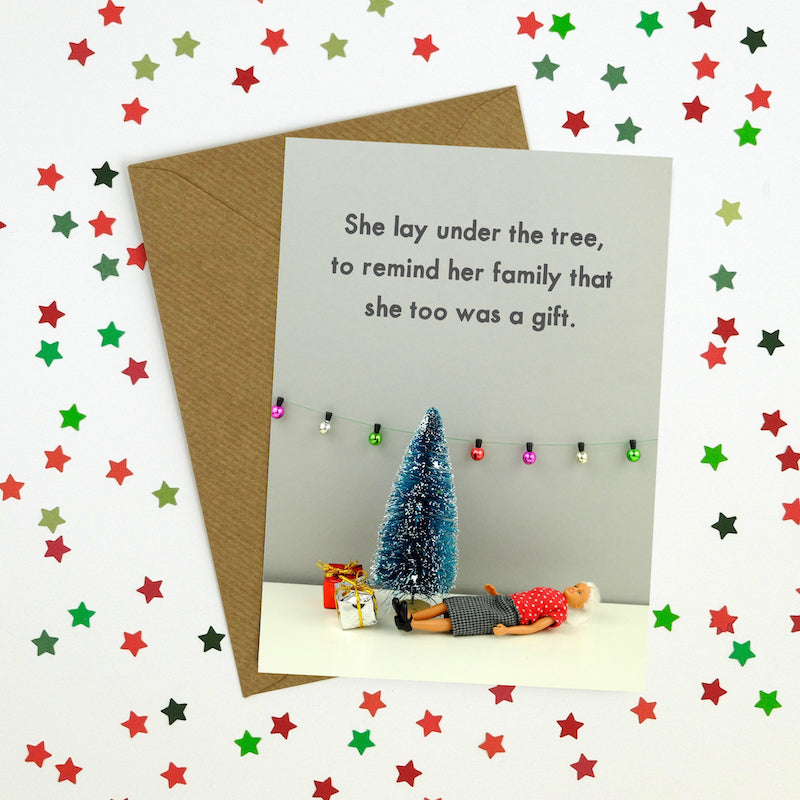 Jeffrey & Janice Christmas Card -  She is a Gift