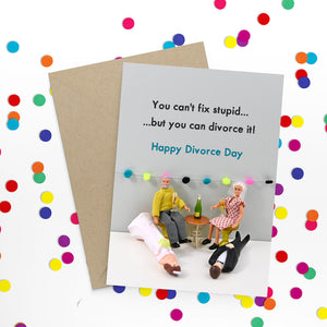 Jeffrey & Janice Card - Happy Divorce Day