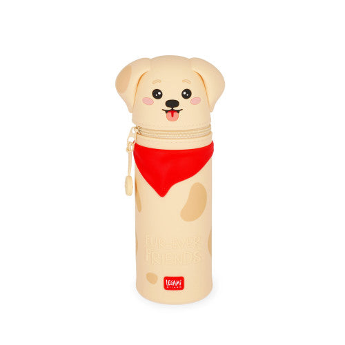 Legami 2-In-1 Silicone Pencil Case - Kawaii - Golden