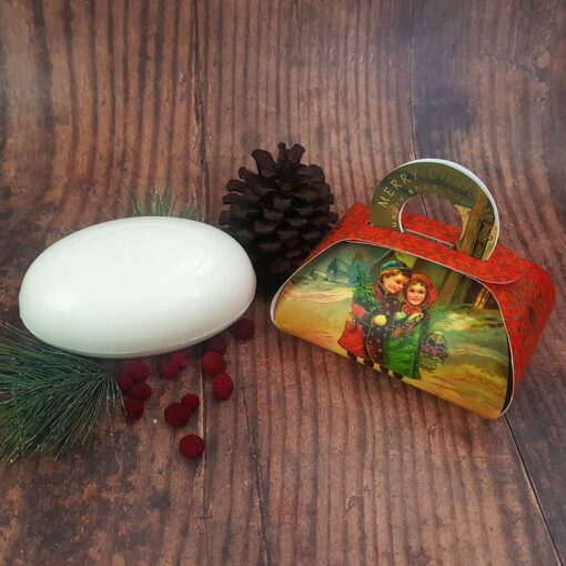 White Christmas Spiced Plum Large Gift Bath Soap