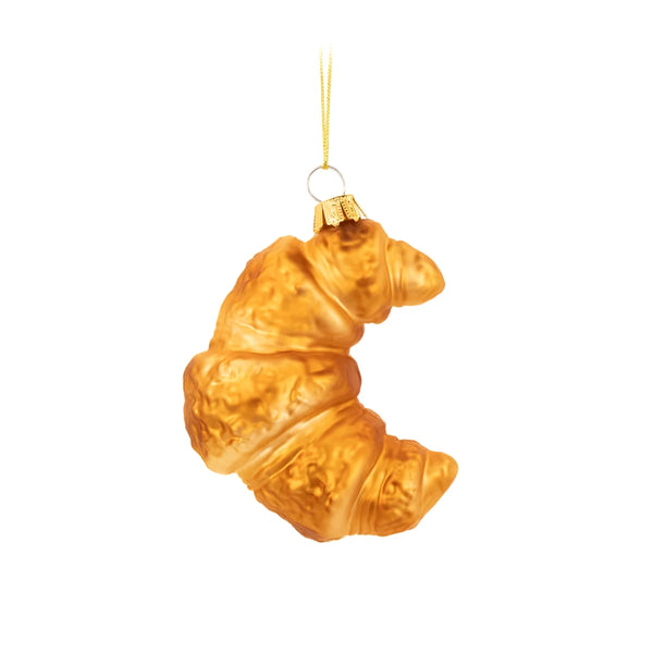 Croissant Glass Bauble