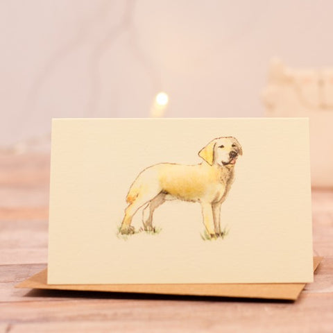 Mini Card - Cream Labrador