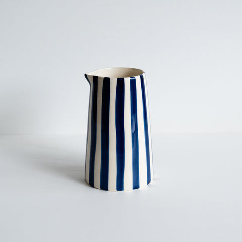 Musango Large Candy Stripe Jug - Blue