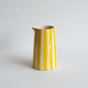 Musango Large Candy Stripe Jug - Turmeric