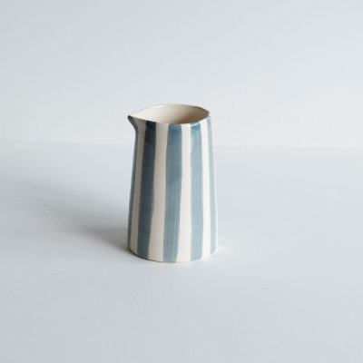 Musango Candy Stripe Creamer Jug - Dove Grey