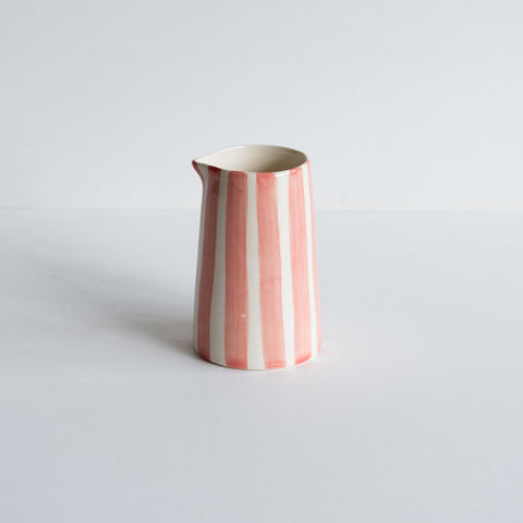 Musango Candy Stripe Creamer Jug - Rose