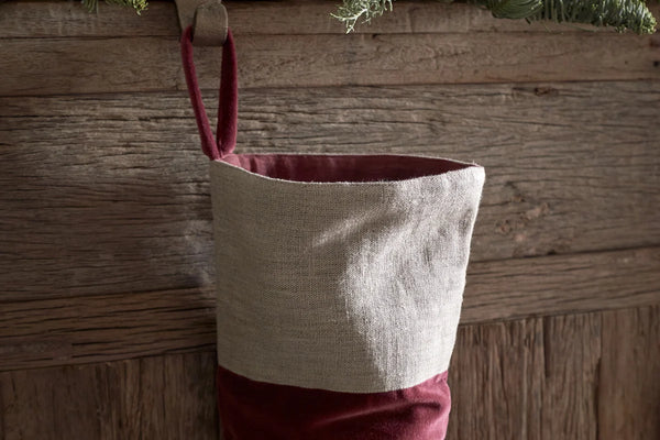 Cotton & Red Velvet Stocking