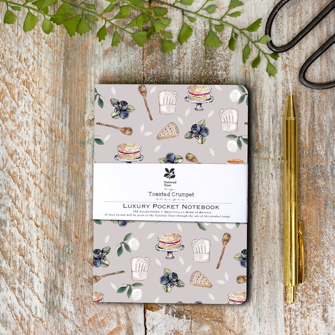 Toasted Crumpet It's Cake Time A6 Lined  Notebook