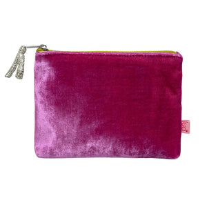 Lua Velvet Purse - Pink