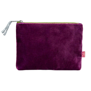 Lua Velvet Purse - Plum