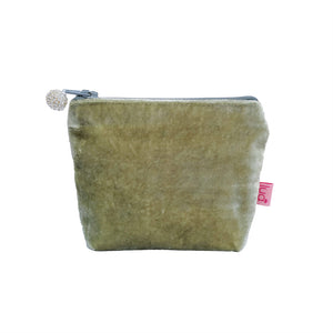 Lua Velvet Mini Purse - Moss Green