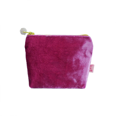 Lua Velvet Mini Purse - Pink