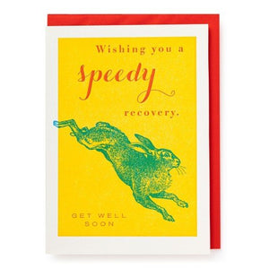 Letterpress Card - Speedy Recovery