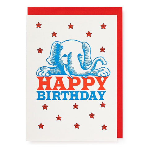Letterpress Card - Baby Elephant
