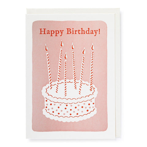 Letterpress Card - Ariana Birthday Cake