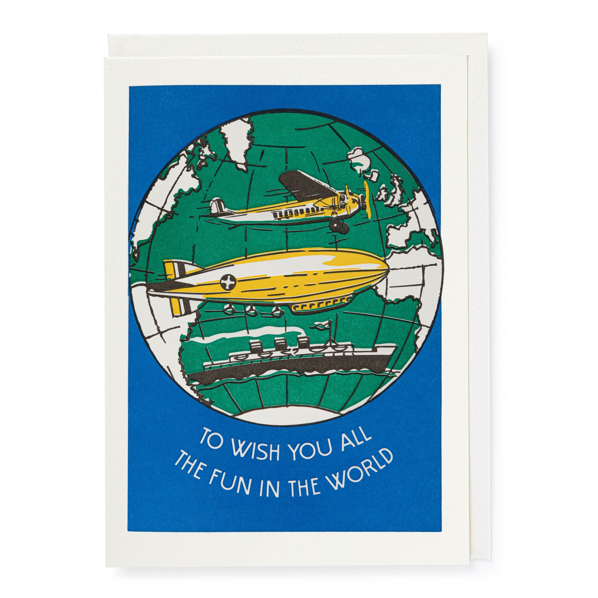 Letterpress Card - All The Fun In The World