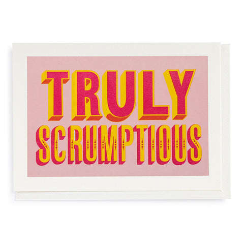 Letterpress Card - Truly Scrumptious