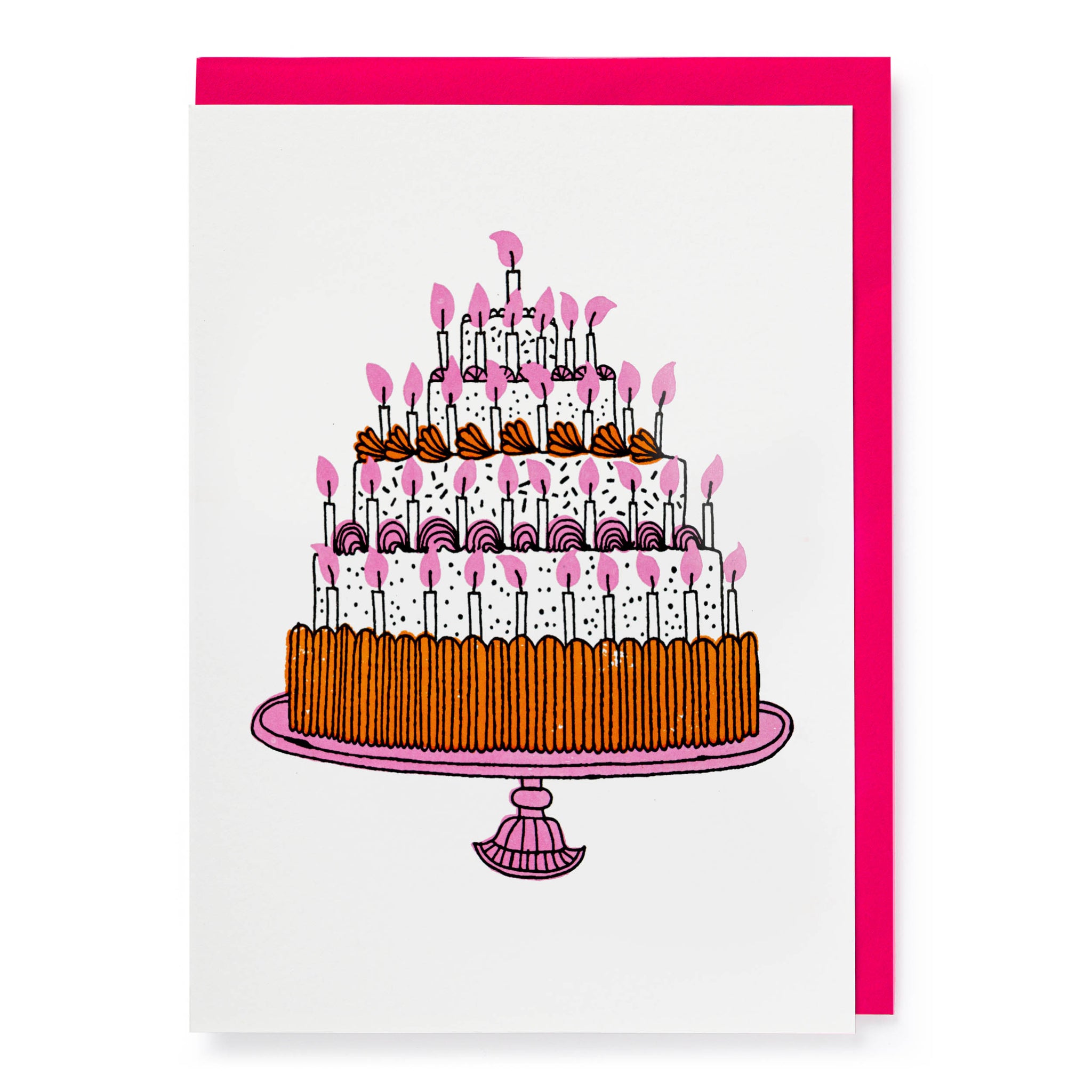 Letterpress Card - Birthday Cake