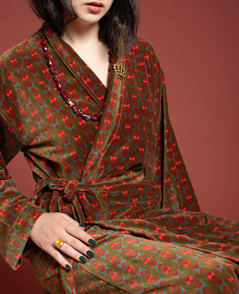 Les Touristes Luxury Oversized Velvet Bathrobe - Ziggy