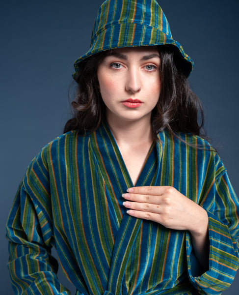 Les Touristes Luxury Oversized Velvet Bathrobe - Margate