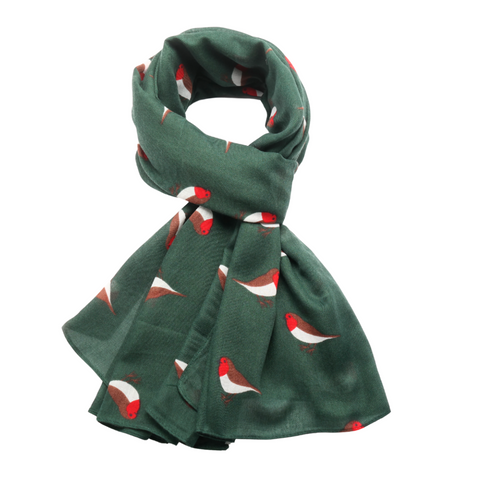 Lua Little Robins Scarf - Green