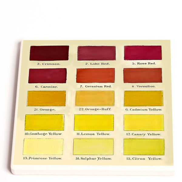 Madame Treacle Colour Chart Ceramic Coaster - four styles available