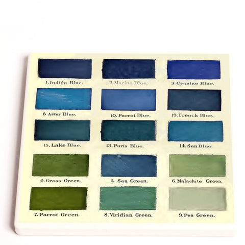 Madame Treacle Colour Chart Ceramic Coaster - four styles available