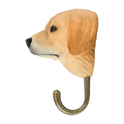 Handcarved Wooden Hook - Golden Retriever