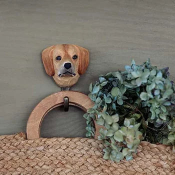 Handcarved Wooden Hook - Golden Retriever