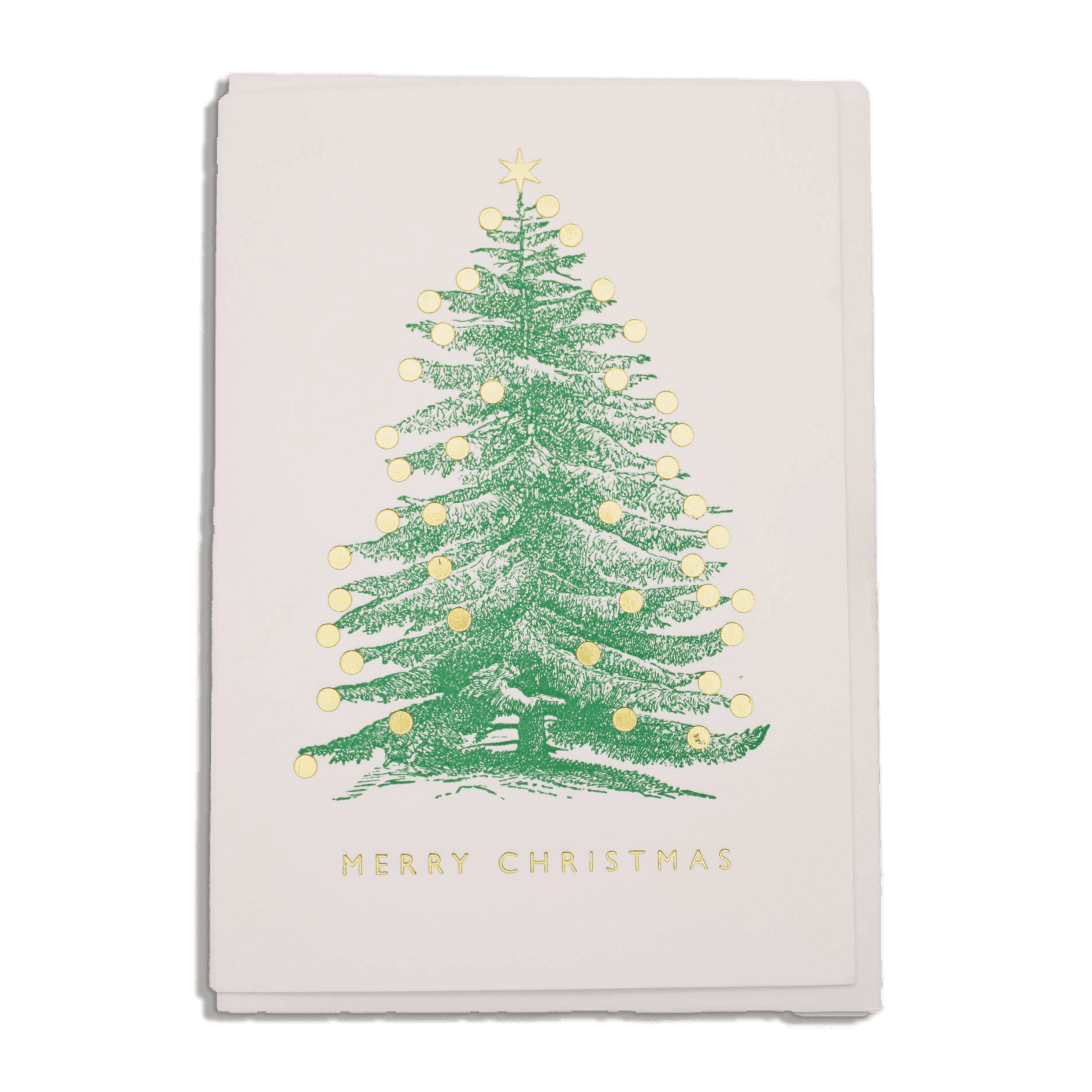 Letterpress Christmas Card - Christmas Tree