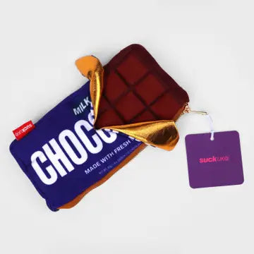 Plush Zip Pouch - Chocolate