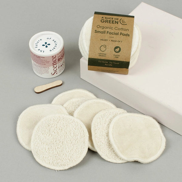 Organic Cotton Small Facial Pads -  Pack of 7