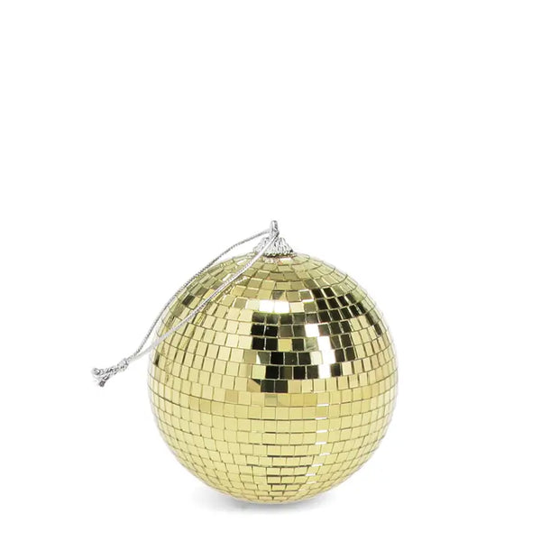 Gold Hanging Disco Ball - 10cm