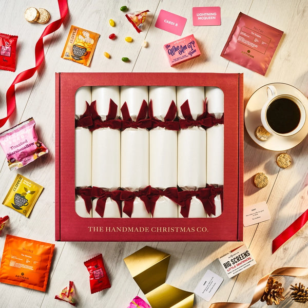 Fill Your Own Handmade Luxury Christmas Crackers - White Christmas