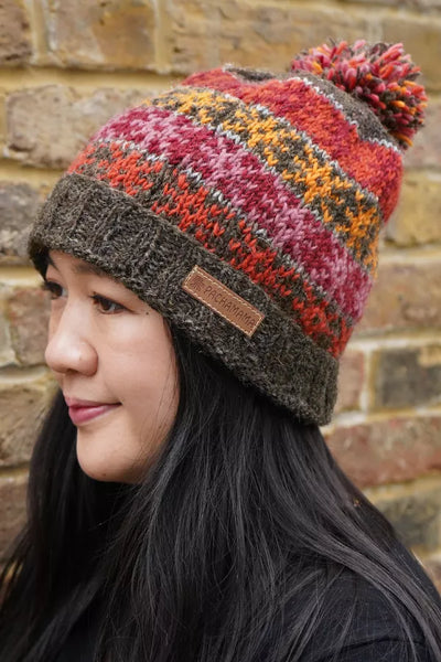 Pachamama Tintagel Roll Back Bobble Beanie