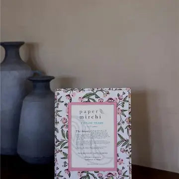 Block Printed Picture Frame (5x7) - Songbird Blush