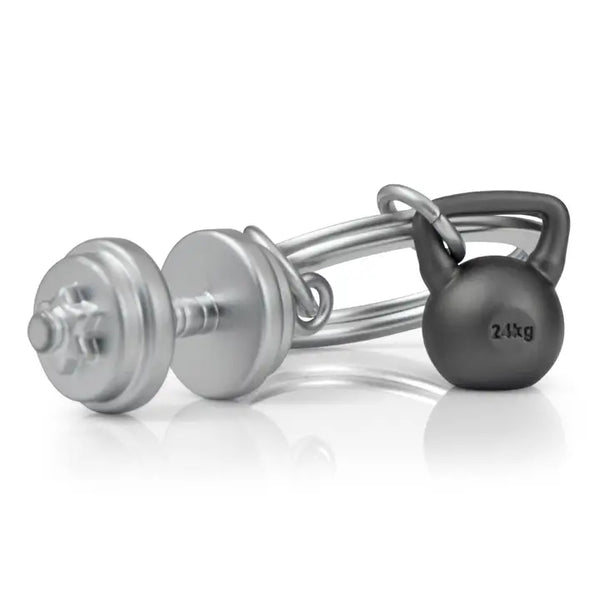 Metalmorphose Keyring -Dumbbell & Gym Weights