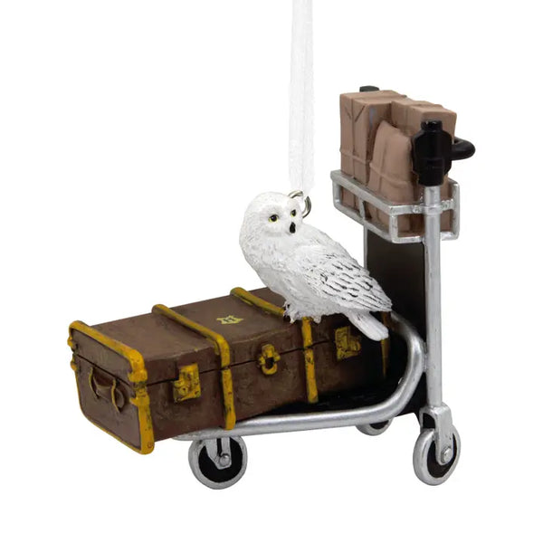 Collectable Bauble - Harry Potter™ Trolley with Trunk & Hedwig the Owl