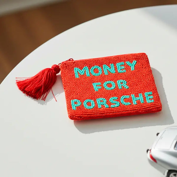 Helio Ferretti Beaded Pouch with Tassel - Money For Porsche