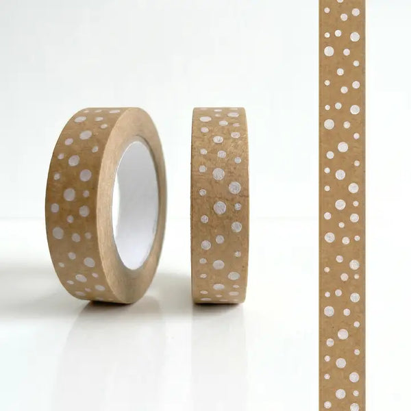 Polka Dot Kraft Paper Tape