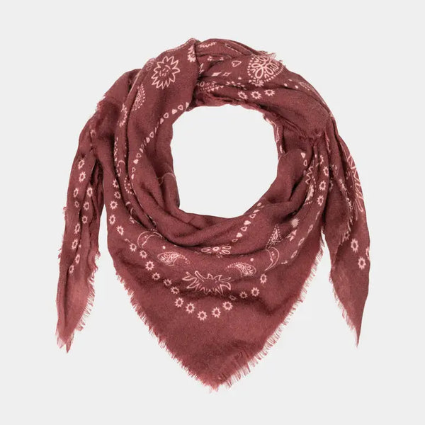 100% Wool Scarf - Louise Bordeaux