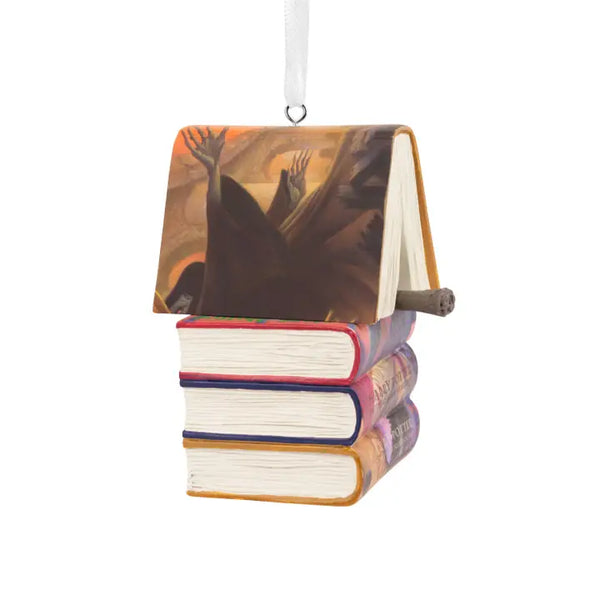 Collectable Bauble - Harry Potter Stacked Books & Wand