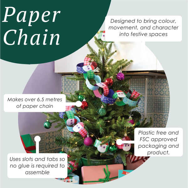 Santa Paper Chains - 100 Pack