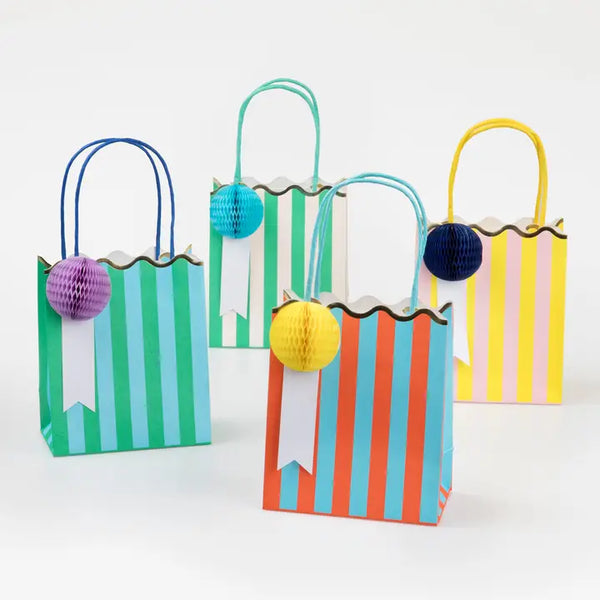 Stripe Party Bags - Pack of 8