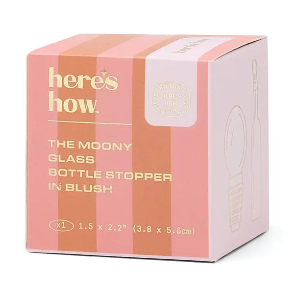 The Moony Glass Bottle Stopper - Blush