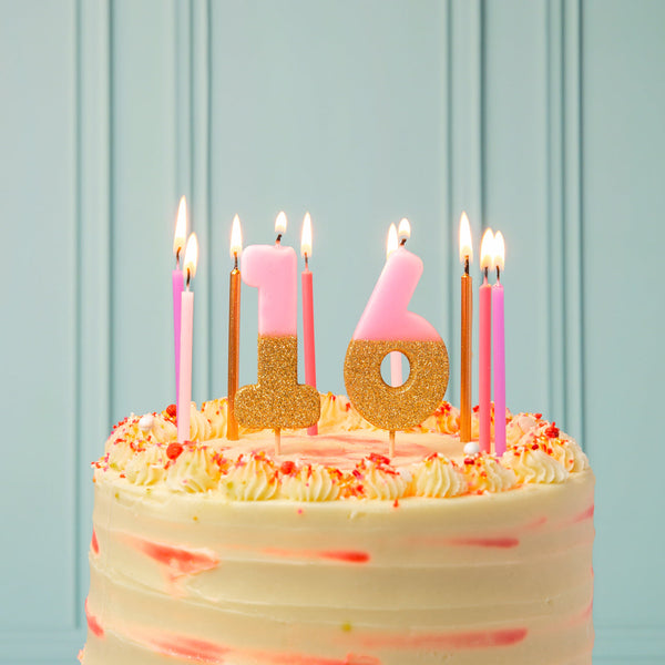 We Love Pink Cake Candles