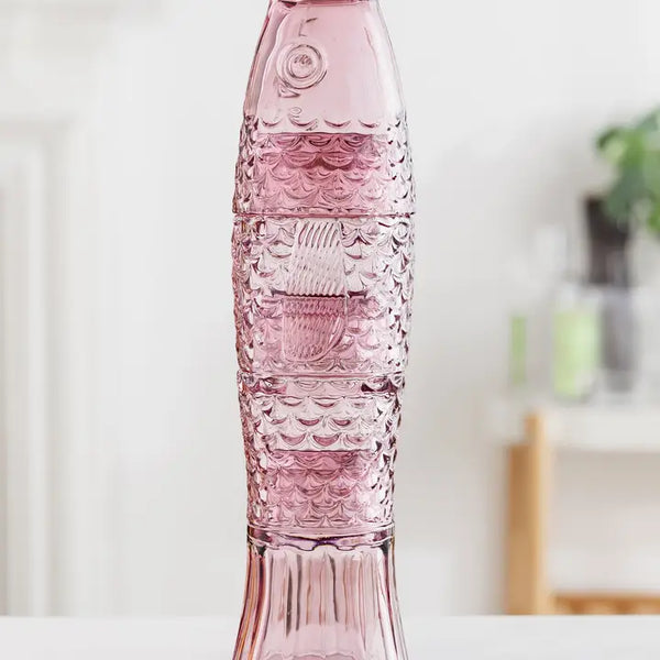 Fish Stacking Drinking Glass - Set of 4 - Pink