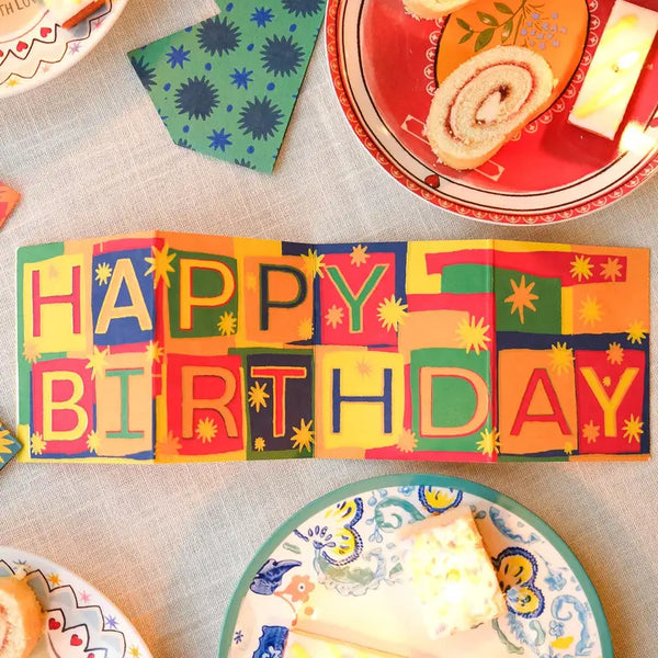 Birthday Concertina card