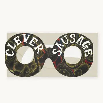 Glasses Card - Clever Sausage