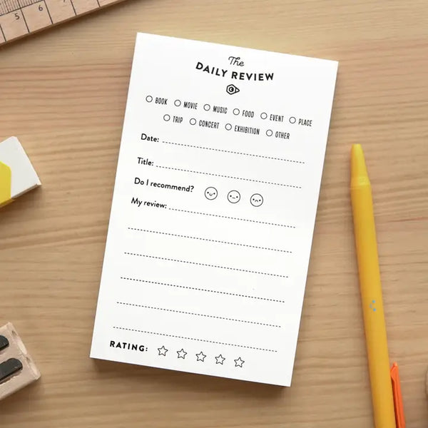 The Daily Review Creative Drawing Notepad